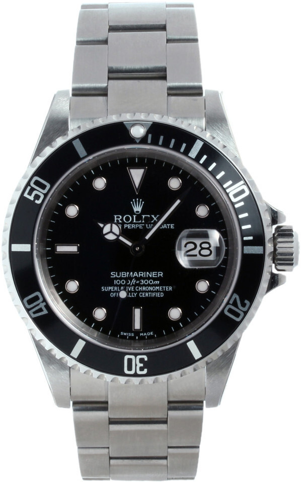 16610 Rolex Submariner Black/Steel Ø40 mm Price € 10.650