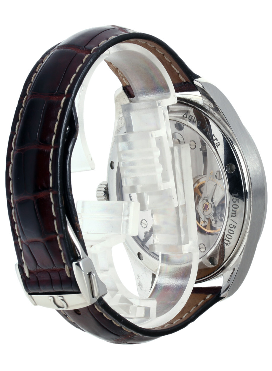 28065237 Omega Railmaster XXL Black/Leather Ã49 mm USED â¬ 2.750