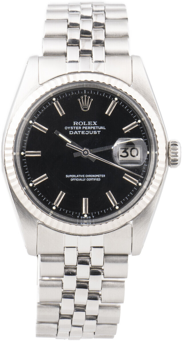 1601 Rolex Datejust Black/Steel Ø36 mm 