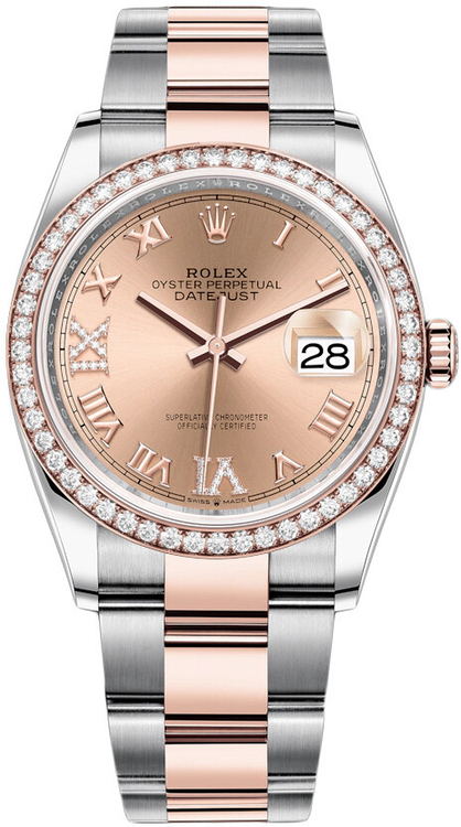 rolex datejust 36 rose gold price