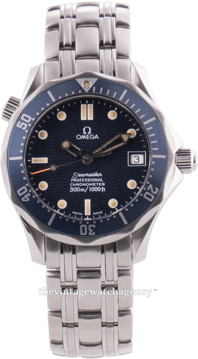 2551.80.00 Omega Seamaster Diver Blue Steel 37 mm USED 2.200