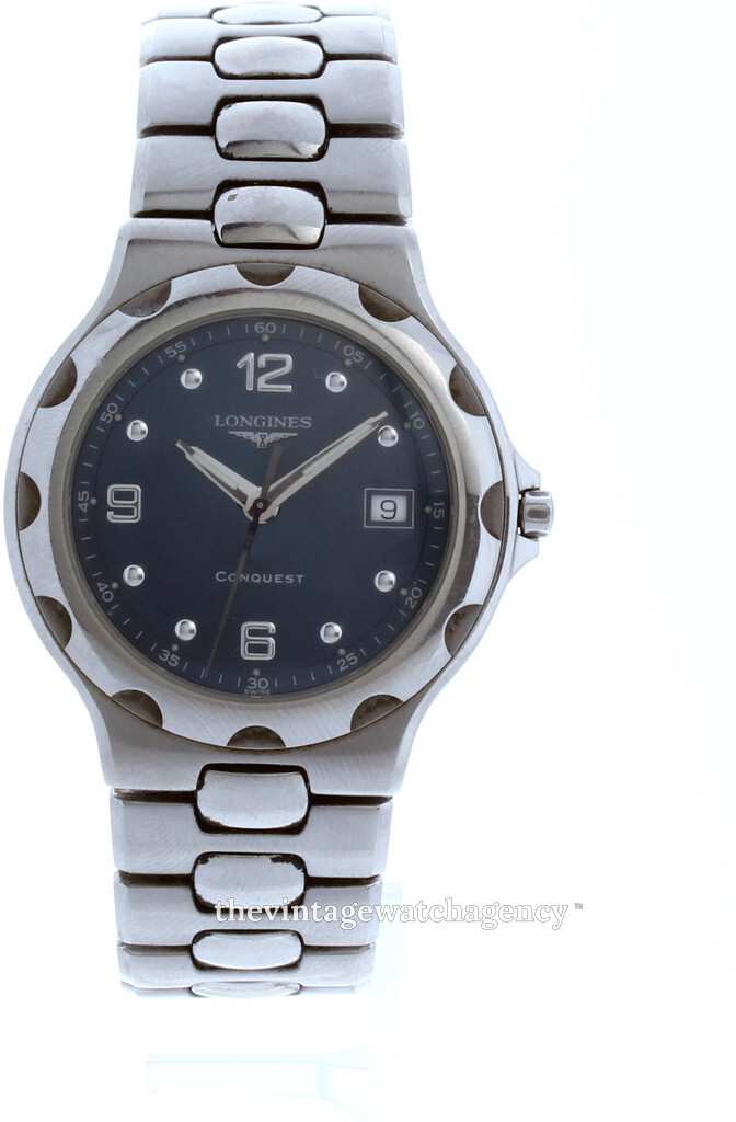 L1.633.4.96.6 Longines Conquest Blue Steel O37 mm USED 460