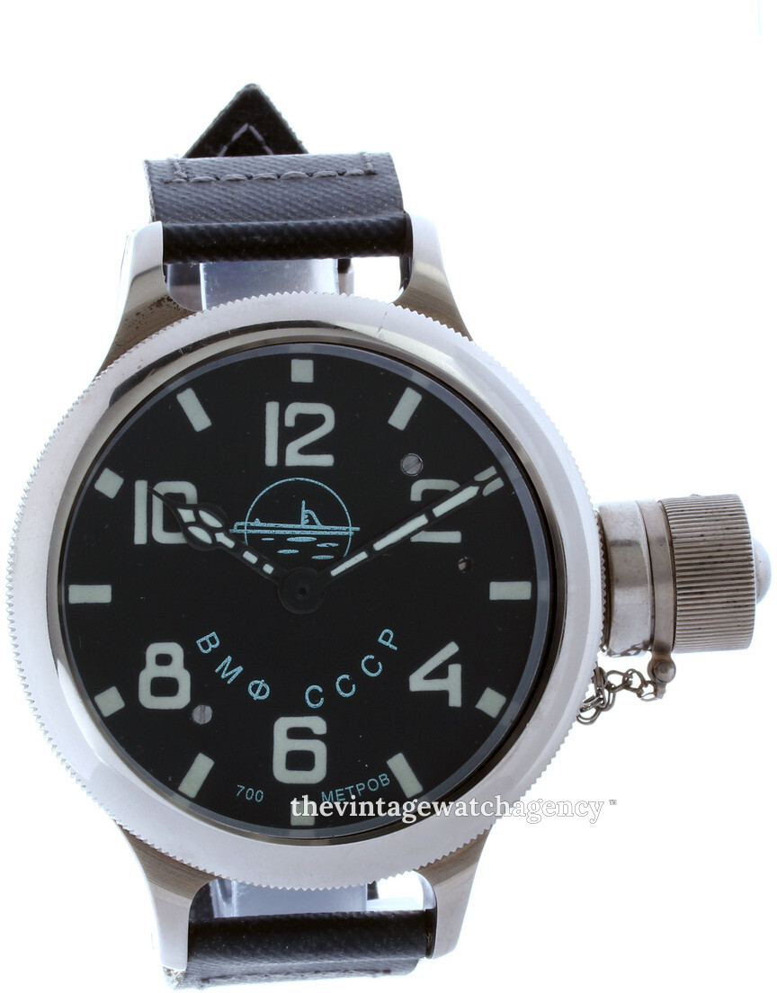 191 ChS Zlatoust Diver Vodolaz Black Textile O58 mm USED 470